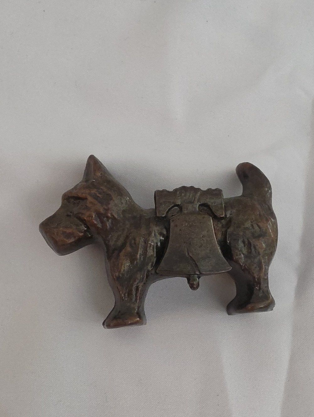 Scottish Terrier Bronze Figurine Souvenir Paperweight Collectible